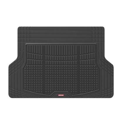 MotorTrend FlexTough Square Groove Trunk / Cargo Liner Mat - Heavy Duty, All Weather, Trim to Fit (54' x 37')