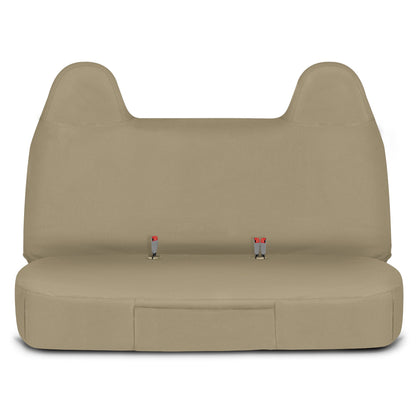 Cat® Custom Fit Vordersitzbezug für Ford F250 / F350 / F450 / F550 (1999-2007) - Langlebiger Oxford Beige Truck Seat Cover mit Utility Taschen, Ford F250 Super Duty Interior Cover