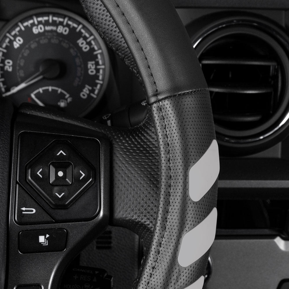 CAT UltraSport Faux Leather Steering Wheel Abdeckung für Wohnmobile, Semi-Trucks, LKW und Big Rigs L (15,5' - 16,5')
