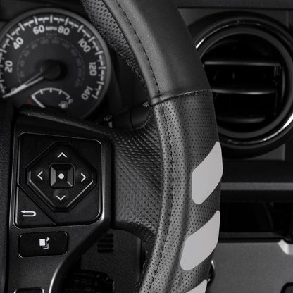 CAT UltraSport Faux Leather Steering Wheel Abdeckung für Wohnmobile, Semi-Trucks, LKW und Big Rigs L (15,5' - 16,5')