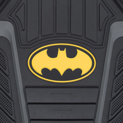 Warner Bros DC Comics 2-Piece Armored Batman Logo Vorderbodenmatten - Heavy Duty, All Weather, Trimmen Sie, um zu passen