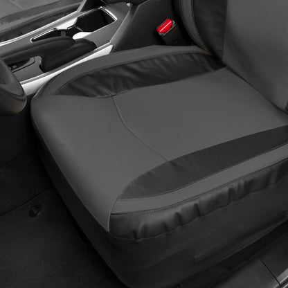 MotorTrend 2-Pack Premium Faux Leder Zwei-Tone Vordersitz Abdeckungen