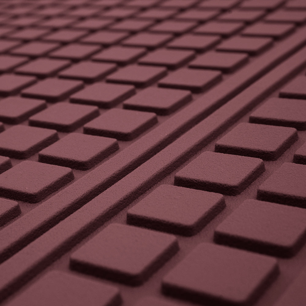 Motor Trend FlexTough Rear Cargo Mat - Heavy-Duty Trimmable Car Trunk Mat für die Rückseite des SUV, Universal Rear Cargo Liner für SUV, Flexible Trunk Liner, Automotive Floor Mats & Cargo Liners (Burgundy)