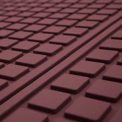 Motor Trend FlexTough Rear Cargo Mat - Heavy-Duty Trimmable Car Trunk Mat für die Rückseite des SUV, Universal Rear Cargo Liner für SUV, Flexible Trunk Liner, Automotive Floor Mats & Cargo Liners (Burgundy)