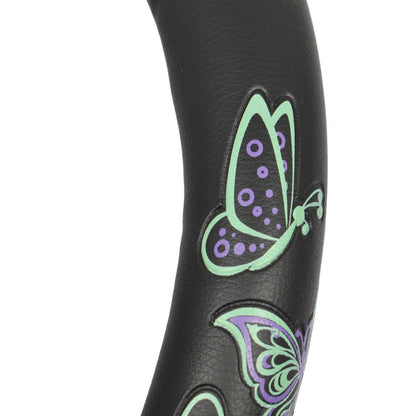 BDK GripGrab Comfort Grip Purple/Green Butterflies Lenkradabdeckung (Fits 14.5' 15.5')