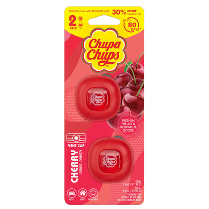 Chupa Chups Auto Lufterfrischer, Vanille Creme - Langlebige Autoerfrischer mit lustigen Düften, bunte und lebendige Lufterfrischer für Auto, einzigartige Autoerfrischer Parfüm Deodorizer Refresher Fragrance