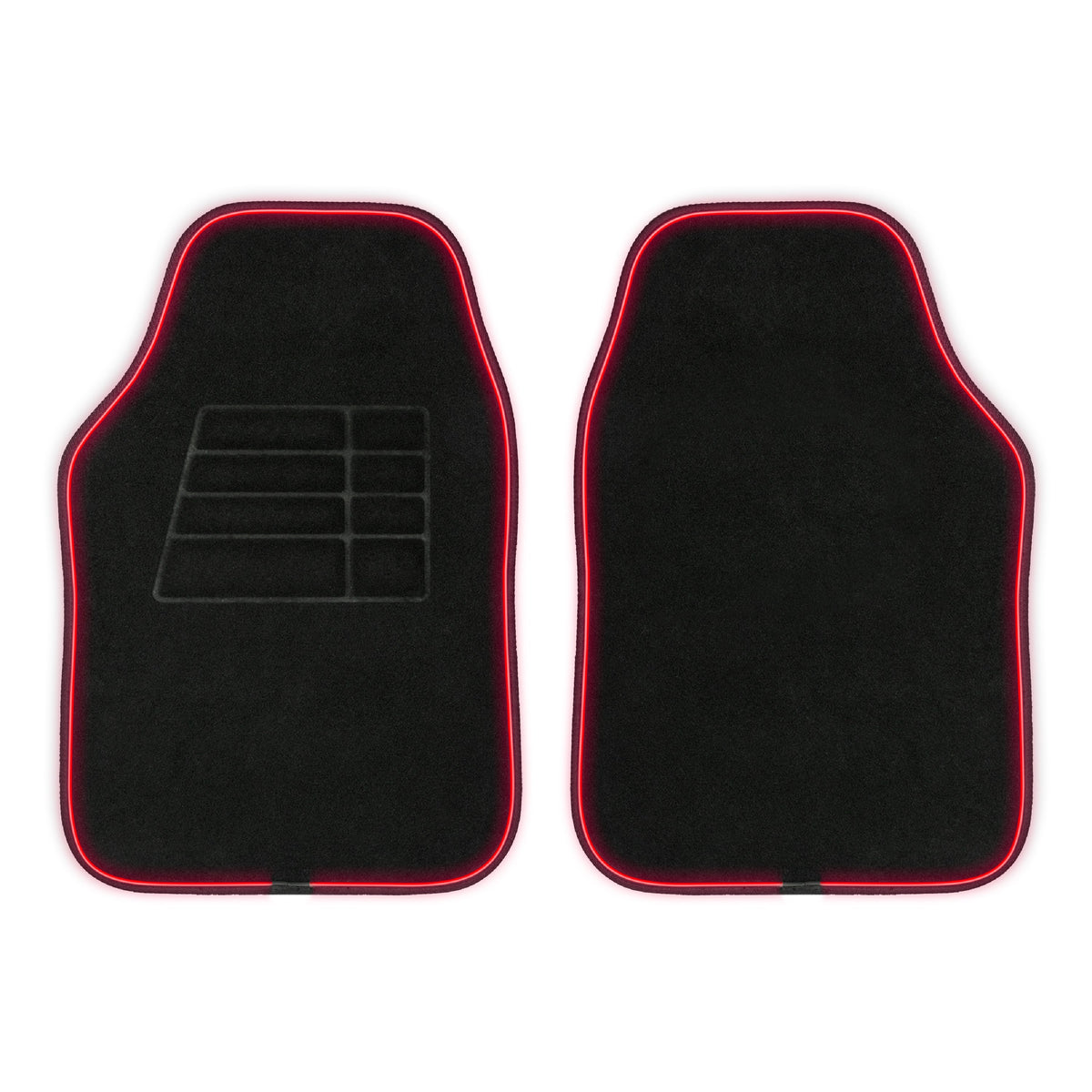 MotorTrend 2-Piece RGB LED Front Floor Matts, 16 Farben 4 Lichtmodi