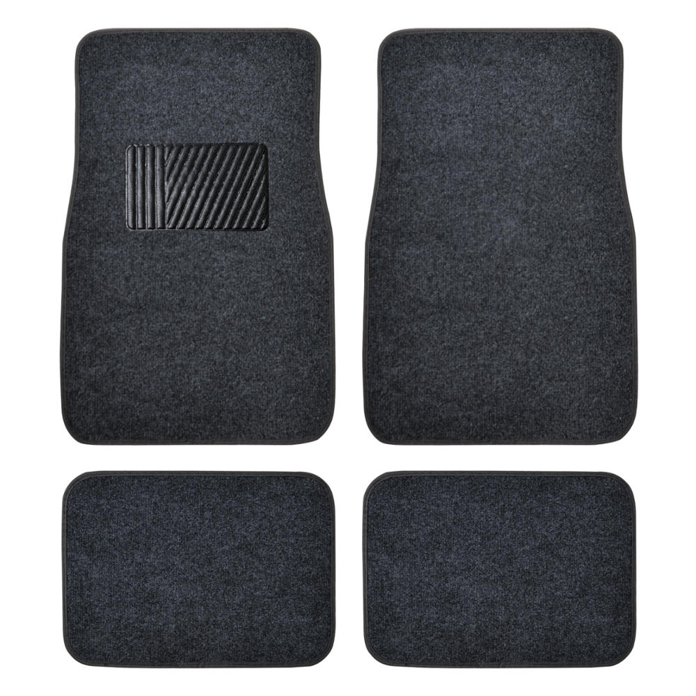 BDK 4-Piece Premium Teppich Nicht-rutschen Ferse Pad Vorderbodenmatten und hintere Bodenmatten