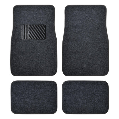 BDK 4-Piece Premium Teppich Nicht-rutschen Ferse Pad Vorderbodenmatten und hintere Bodenmatten