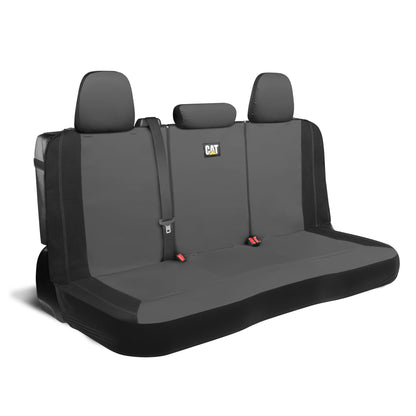 CAT PU Lederrücksitzbezug - Grau, 60/40 Split Fit für Autos, LKWs, SUVs - wasserdicht, kratzfest, semi-universal Fit Rücksitzschutz für die meisten Auto-Innenraum - Einfach zu installieren