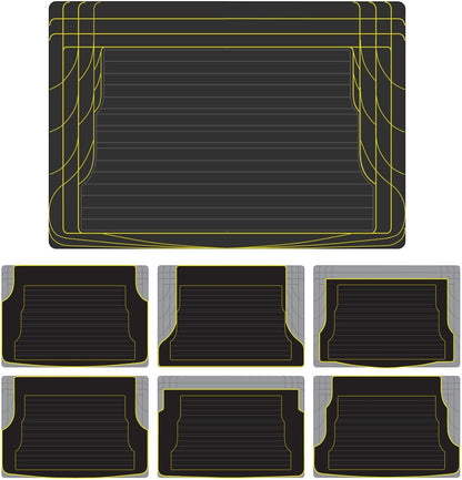 Motor Trend Heavy Duty Utility Cargo Liner Bodenmatten für Auto-Truck-SUV, Universal Trimmable to Fit, Faltbar, Cargo & Trunk All Weather Protection (Mehrere Farben)