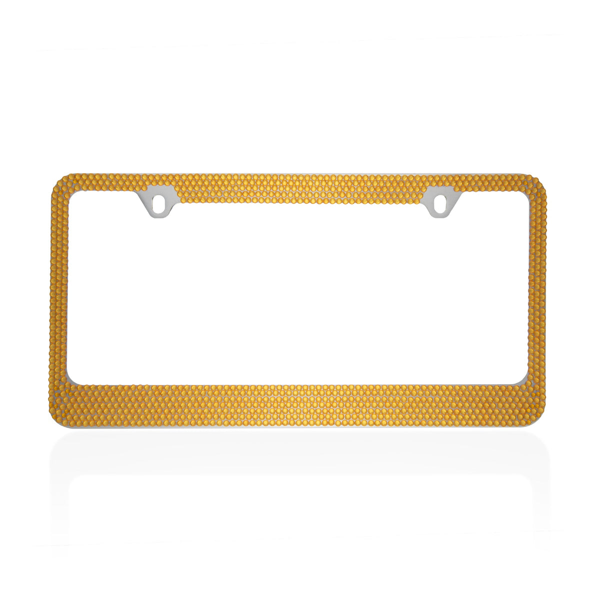 BDK Heavy Duty Rust-Proof Stainless-Steel Metallplattiertes Kennzeichen Rahmen Universalgröße für PKW SUV