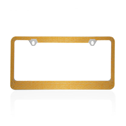 BDK Heavy Duty Rust-Proof Stainless-Steel Metallplattiertes Kennzeichen Rahmen Universalgröße für PKW SUV