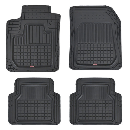 MotorTrend 4-Piece FlexTough Deep Dish Hybrid Groove Vorderbodenmatten und Hinterbodenmatten - Heavy Duty, All Weather, Trimmen Sie, um zu passen