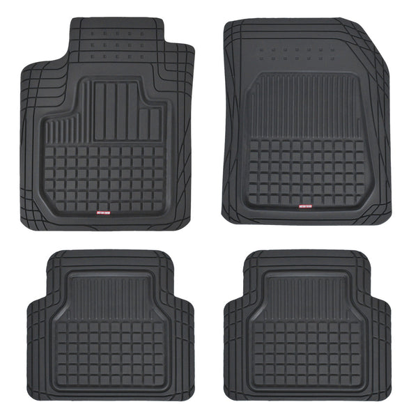 MotorTrend 4-Piece FlexTough Deep Dish Hybrid Groove Vorderbodenmatten und Hinterbodenmatten - Heavy Duty, All Weather, Trimmen Sie, um zu passen