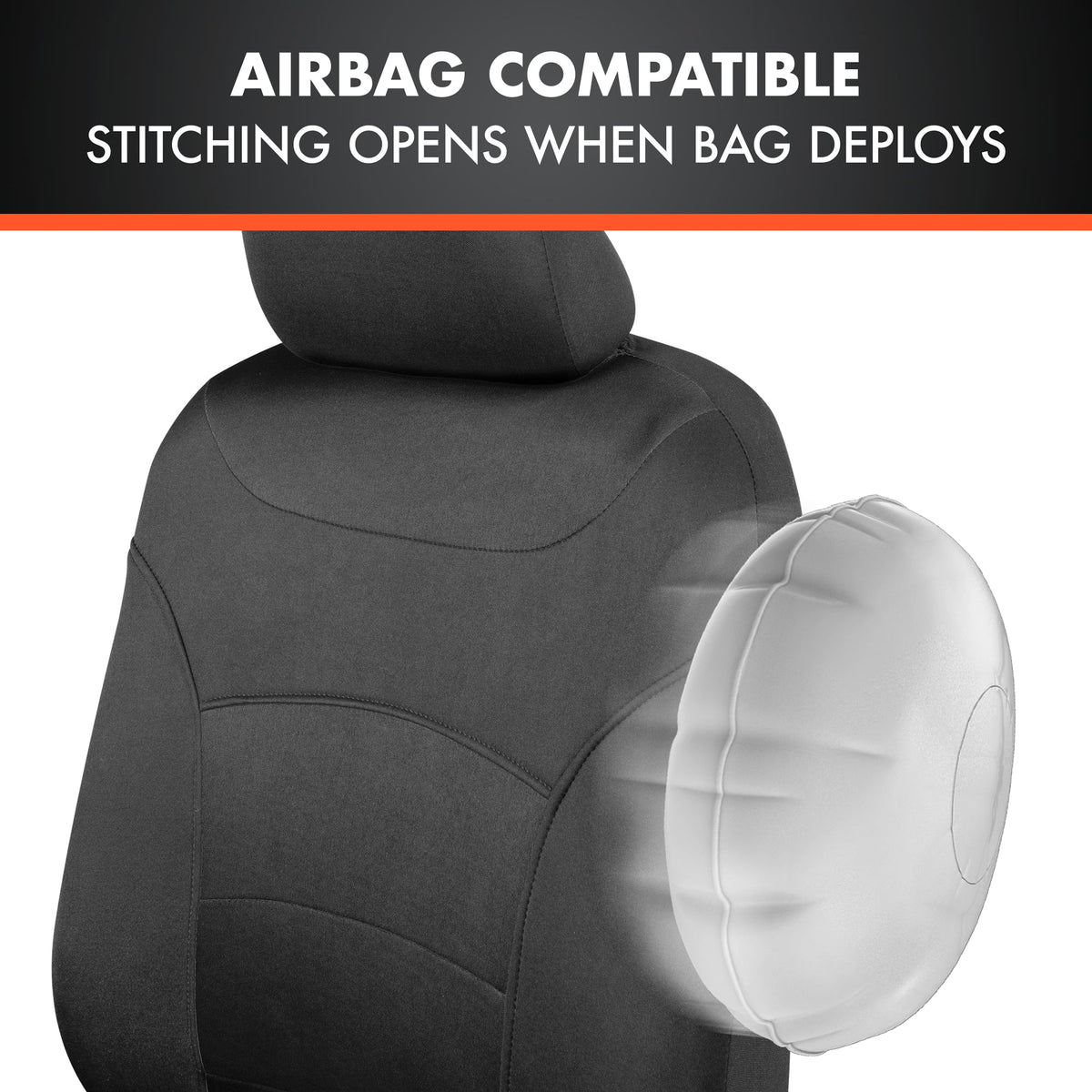 BDK carXS Turismo Car Seat Covers Volles Set, Beige Two-Tone Front Seat Covers mit Split Rear Bench Back Seat Cover, Automotive Seat Covers für LKW SUV Van Auto (Mehrere Farben)