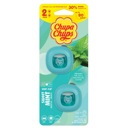 Chupa Chups Auto Lufterfrischer, Vanille Creme - Langlebige Autoerfrischer mit lustigen Düften, bunte und lebendige Lufterfrischer für Auto, einzigartige Autoerfrischer Parfüm Deodorizer Refresher Fragrance