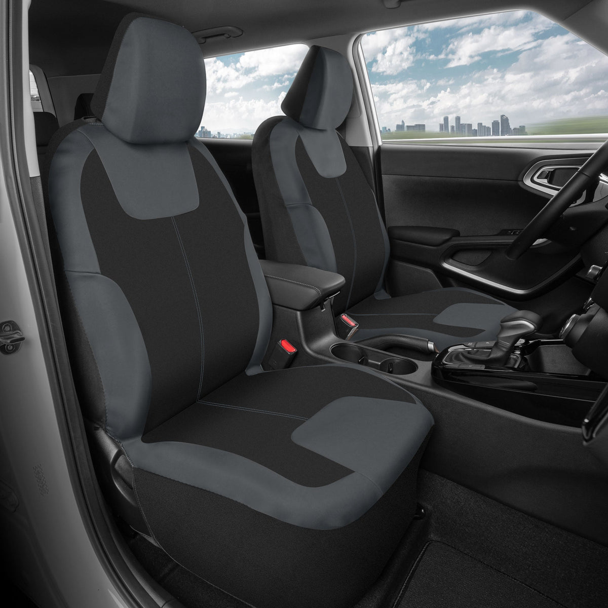 MotorTrend 2-Pack Neopren Zwei-Tone-Vordersitzabdeckungen