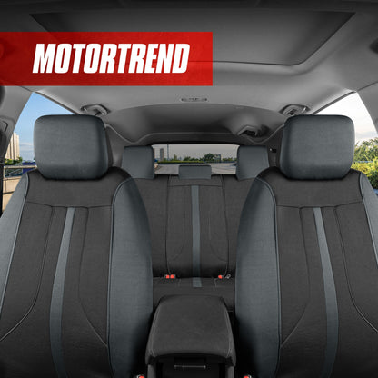 MotorTrend 9-Piece OmniFit Vordersitz- und Rücksitzabdeckungen
