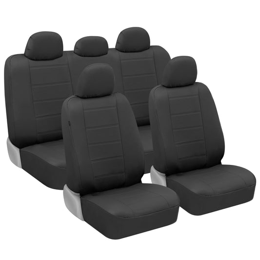 BDK 9-Piece Premium Faux Leder Vordersitze und Rücksitze
