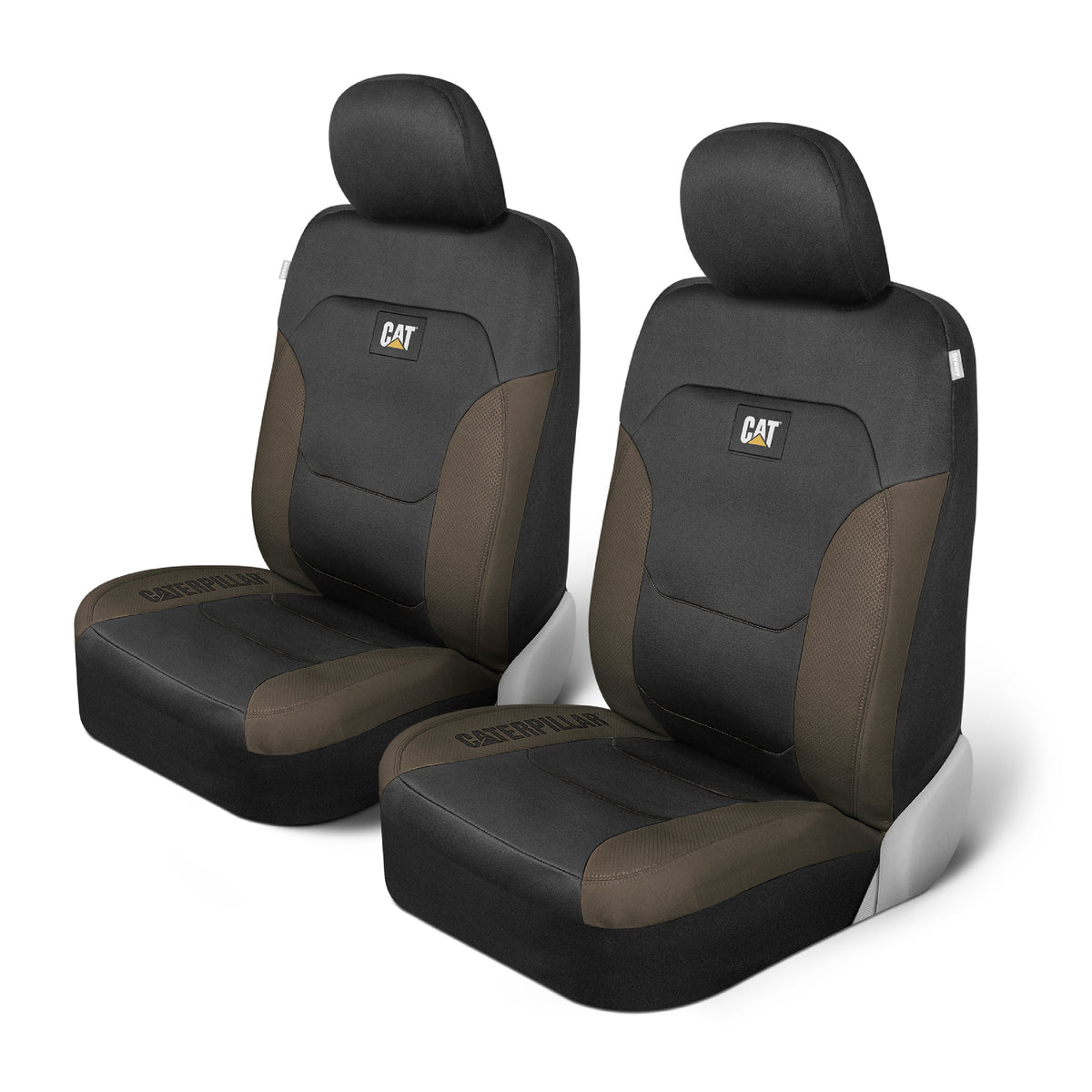 Cat® FlexFitTM Black Beige Sitzbezüge für Autos, LKW und SUV - Set von (2) Front Car Seat Cover Front Seat Protectors - Airbag-kompatible Sitzbezüge für SUV Interior Covers & Seat Cover Zubehör