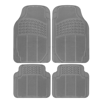 BDK 4-Piece Cushioned Grip Pad Vorderbodenmatten und hintere Bodenmatten - Heavy Duty, All Weather, Trimmen Sie, um zu passen