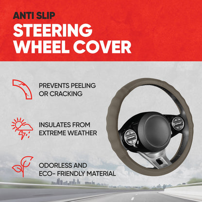 MotorTrend SoftTouch Advanced Traction Grip Lenkrad Abdeckung (Fits 14.5' - 15.5')