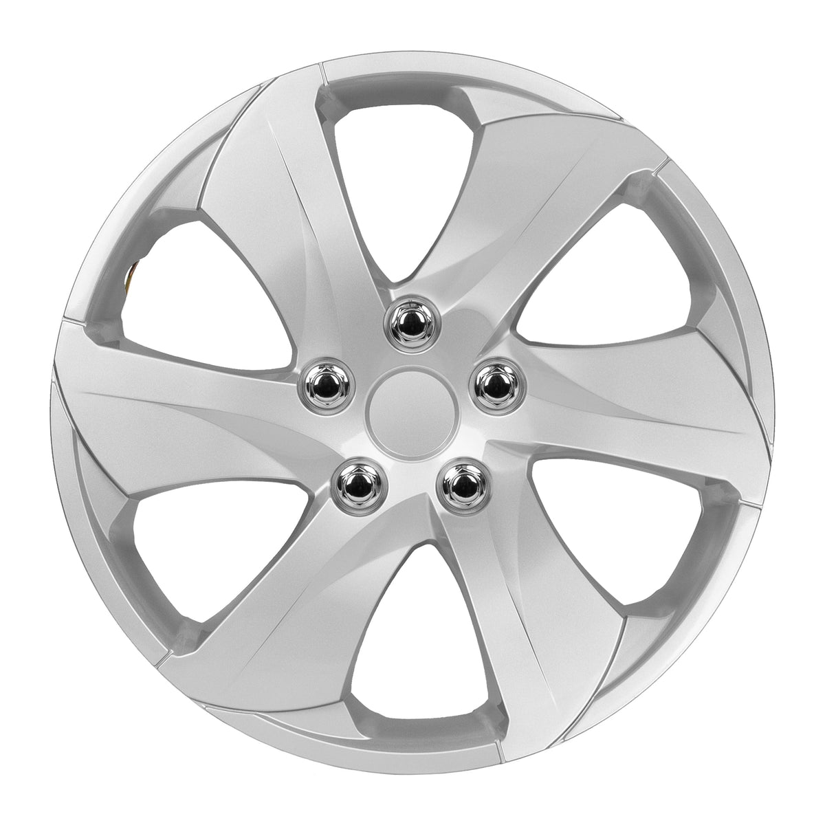 BDK 4-Pack Premium 16' Universal Fit Hubcap Abdeckungen für Räder und Felgen (6 Speichen) - Ersatz, Snap On, OEM Style