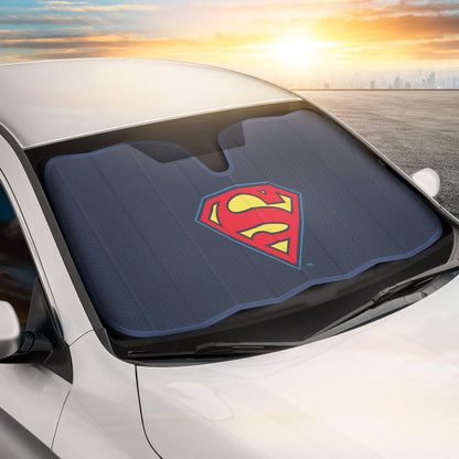 Warner Bros DC Comics Superman Logo Front Windschutzscheibe Sonnenschirm (58' x 27')
