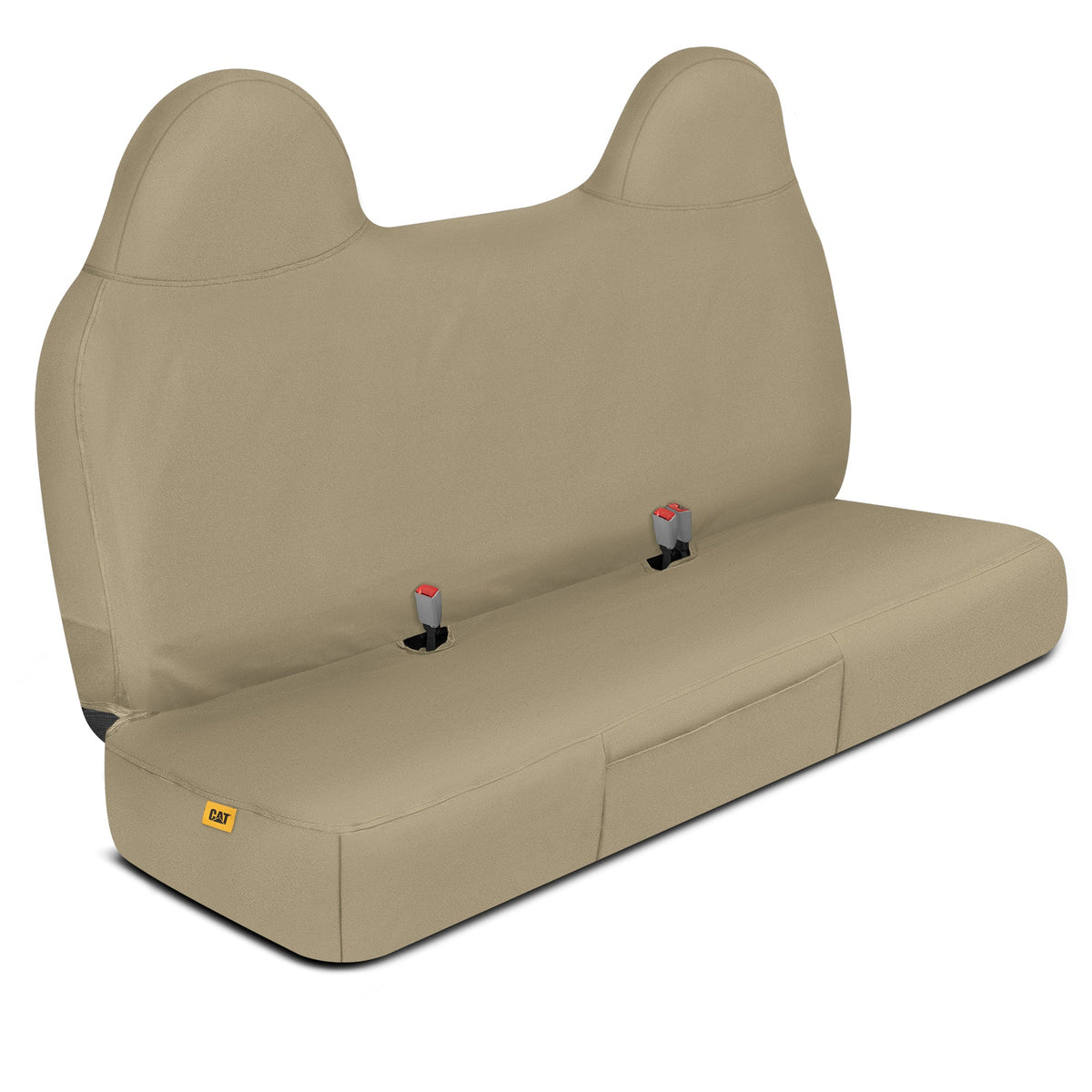 Cat® Custom Fit Vordersitzbezug für Ford F250 / F350 / F450 / F550 (1999-2007) - Langlebiger Oxford Beige Truck Seat Cover mit Utility Taschen, Ford F250 Super Duty Interior Cover