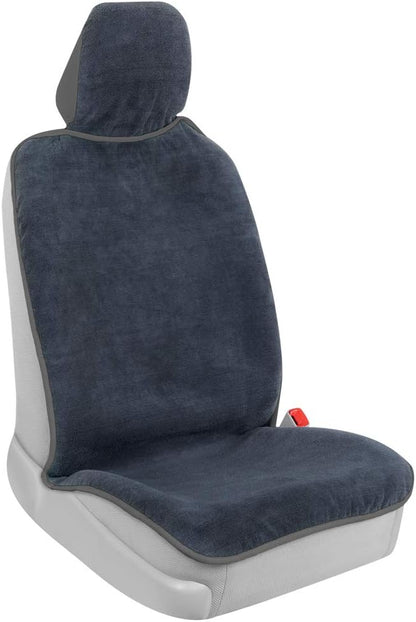 BDK UltraFit Waterpoof Car Seat Towel Cover, Black Trim - Waschbarer Schweißsitz-Protektor, ideal für Fitness-Studio-Surfen-Lauf-Crossfit, passt zu den meisten Auto-LKW Van und SUV (Mehrere Farben)