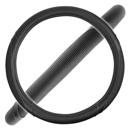 MotorTrend gepunktete Polyester Comfort Grip Lenkradabdeckung (Fits 14.5' - 15.5')