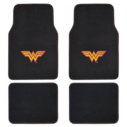 Warner Bros DC Comics Wonder Woman Logo Vorderbodenmatten und hintere Bodenmatten