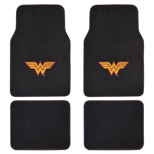 Warner Bros DC Comics Wonder Woman Logo Vorderbodenmatten und hintere Bodenmatten