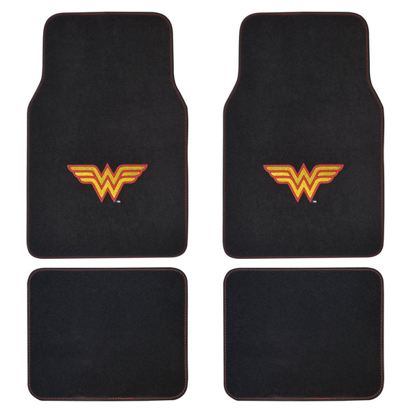 Warner Bros DC Comics Wonder Woman Logo Vorderbodenmatten und hintere Bodenmatten