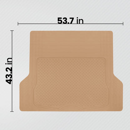 BDK Trunk / Cargo Rubber Liner - Heavy Duty, All Weather, Trim to Fit (53.8 'x 43.2')