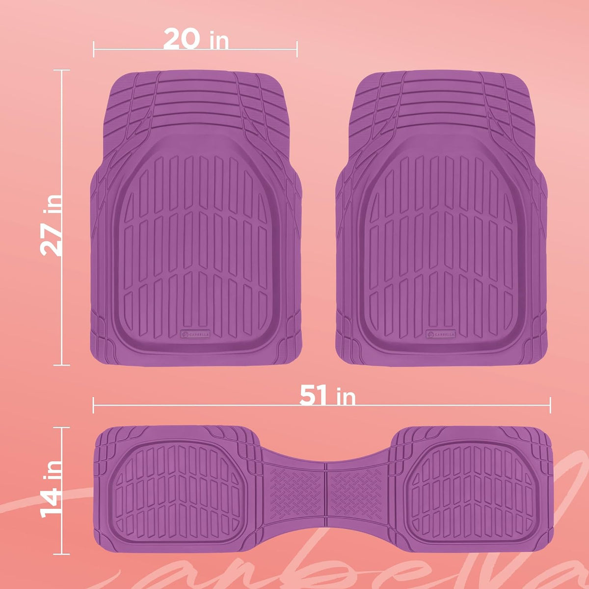 Autobodenmatten - FlexTough Deep Dish Rubber All Weather Protection für Autos SUV Trucks Beige Automotive Zubehör
