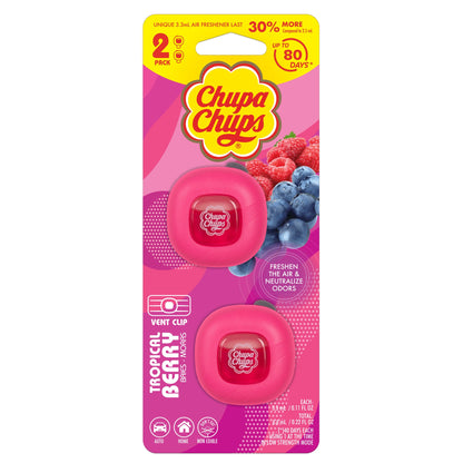 Chupa Chups Auto Lufterfrischer, Vanille Creme - Langlebige Autoerfrischer mit lustigen Düften, bunte und lebendige Lufterfrischer für Auto, einzigartige Autoerfrischer Parfüm Deodorizer Refresher Fragrance