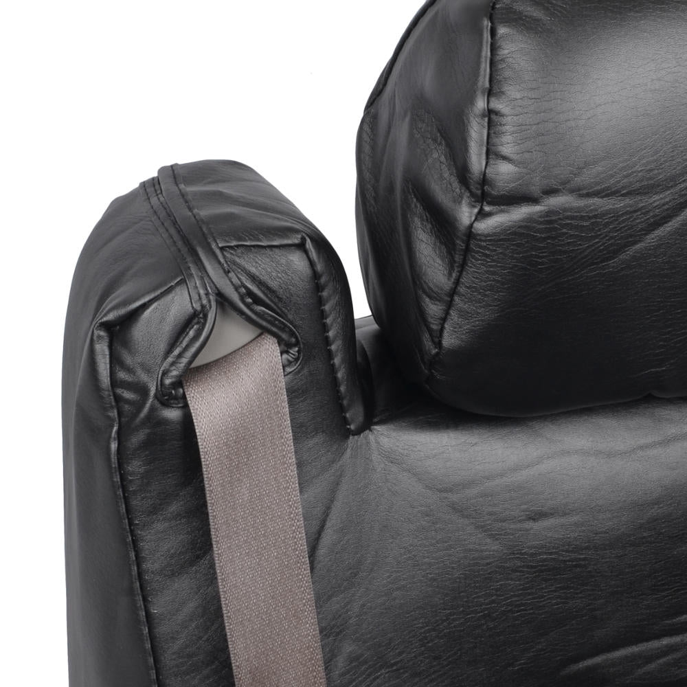 BDK 2-Pack Premium Faux Leder Vordersitze mit integrierten Sicherheitsgurtabdeckungen