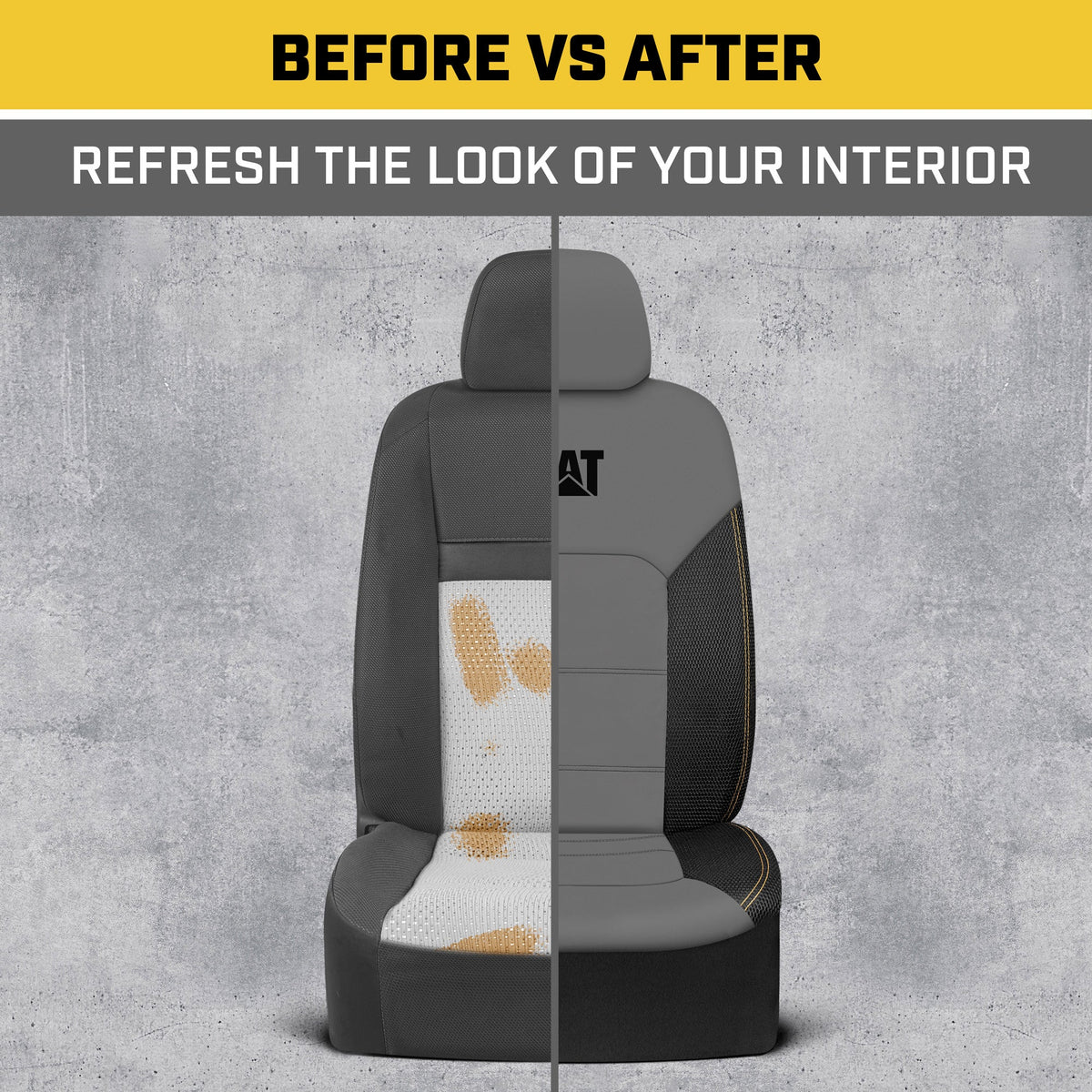 CAT 2-Pack FlexHybrid PU Ledermasche Atemaktive Vordersitzbezüge