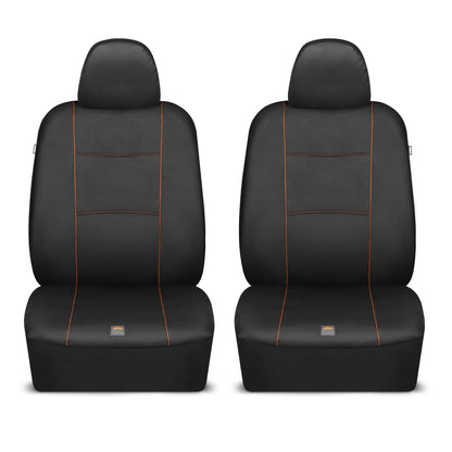 C&C Napa Ledertasche 2 Vordersitze - Faux Leder Auto Sitzprotektoren für Autos & LKW - UV-resistent, leicht zu reinigen, universelle Passform - Stilvolles Küstendesign für Sommer Auto Interior Upgrade