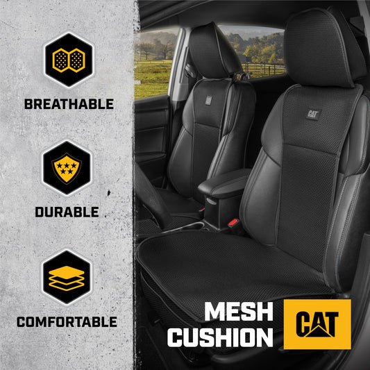 Raupe AeroMesh Schwarzsitzbezüge für LKW, Auto und SUV - Front Truck Seat Cover Protector - Breathable Mesh Universal Fit Car Seat Covers - Automotive Seat Covers Top of Seat Protection