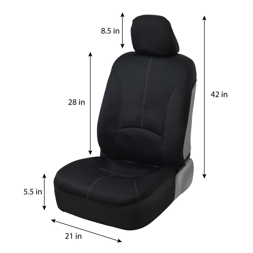MotorTrend 2-Pack SpillGuard Wasserdichte Neopren-Vordersitzabdeckungen