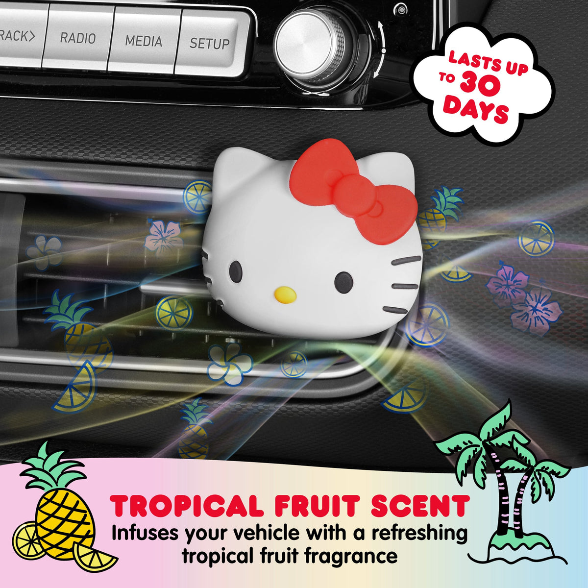 Carbella Offizieller Hello Kitty Air Freshener Deodorizer - Tropical Fruit
