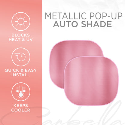 Carbella 2-Stück Metallic Front Windschutzscheibe Sonnenschirm (31,75' x 28,75')