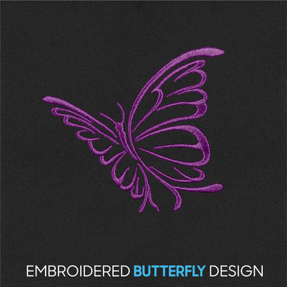 BDK 12-Piece Butterfly Vordersitzbezüge, Rücksitzbezüge, Sicherheitsgurtpads und Lenkradbezüge (Fits 14.5' - 15.5')