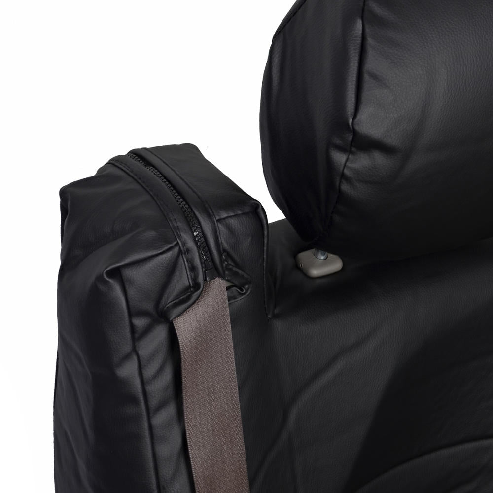 BDK 2-Pack Premium Faux Leder Vordersitze mit integrierten Sicherheitsgurt- und Armlehnenabdeckungen