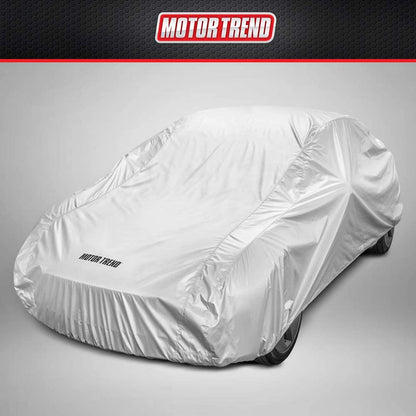 MotorTrend Single Poly All Weather Wasserdichte Fahrzeugabdeckung für Autos, SUVs, LKWs, Vans