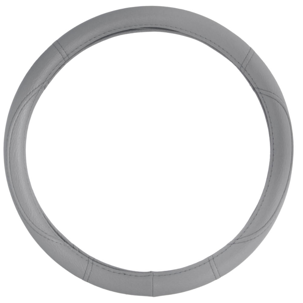 BDK Faux Leather Ergonomic Grip Steering Wheel Abdeckung (Fits 14.5' - 15.5')