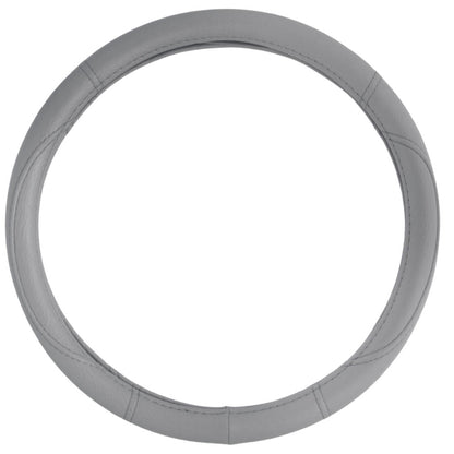 BDK Faux Leather Ergonomic Grip Steering Wheel Abdeckung (Fits 14.5' - 15.5')